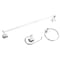 Boston Harbor Manhattan Bath Hardware Set, Aluminum/Steel/Zinc, Chrome, 3-Piece, For: Bathroom 3603C - alternate 1