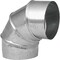 Imperial Adjustable Elbow, 8 in Connection, 24 Gauge, Galvanized GV0301-C - alternate 3