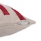 Homeroots 24" Red and Ivory Geometric Cotton Blend Throw Pillow With Embroidery 549411 - alternate 2