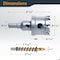 Powertec 1-1/2in Tungsten Carbide Hole Saw for Soft & Hard Metal with Titanium-Plated Pilot Drill Bit 14904 - alternate 4