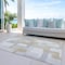Homeroots 9' X 12' Ivory Beige And Gray Geometric Washable Indoor Outdoor Area Rug 613221 - alternate 4