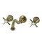 Kingston Brass Double-Handle Wall Mount Bathroom Faucet, Antique Brass KS3123BEX - alternate 1