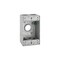 Bell 1-Gang Gray Weatherproof Box with Four 3/4 in. Threaded Outlets 5330-0B - alternate 2