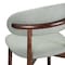 Leisuremod Sable Faux Leather Dining Chair with Rubberwood Legs SCW18LGR - alternate 4