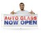 Signmission Auto Glass Now Open, 18 Inch x 48 Inch, Vinyl Banner B-30469 - alternate 3