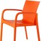Homeroots Set of Two Orange Heavy Duty Plastic Outdoor Stacking Dining Chairs, 2PK 565204 - alternate 2