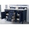 James Martin Vanities Brittany 60'' D Vanity, Victory Blue w/ Jasmine Pearl Silestone Top w/FreePower Wireless Charger 650-V60D-VBL-FEJP - alternate 4