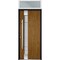 Vdomdoors Steel Door Deux 1713 Natural Oak Transom White Window Stainless Inserts Single Modern Painted-W36xH DEUX1713EXD-OAKW-W36 x H80+16-Right-hand Inswing - alternate 2