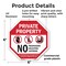 Signmission Private Property No Trespassing Sol, 6 Inch X 6 Inch, Plastic Sign OC-P-6-141 - alternate 5