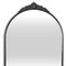 Homeroots 34" Black Metal Arch Accent Mirror 632509 - alternate 4