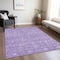 Homeroots 3' X 5' Plum And Lavender Floral Washable Indoor Outdoor Area Rug 604677 - alternate 5