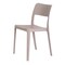 Homeroots Set of Two Taupe Heavy Duty Plastic Outdoor Stacking Accent Chairs, 2PK 565224 - alternate 3