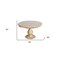Homeroots 48" Natural Solid Wood Pedestal Base Round Top Dining Table 605985 - alternate 6