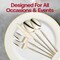 Smarty Had A Party Shiny Gold Moderno Disposable Plastic Dessert Forks, 240PK 9340G-SF-CASE - alternate 3