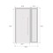 Vdomdoors Front Exterior Prehung Steel Door, Dekton 0118 Natural Noir, W36+12" x H96", Left hand Inswing DEKTON0118EXD-NOIR-W36+12xH96-LH-I - alternate 4