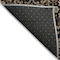 Homeroots 8' Black Brown And Red Round Floral Washable Indoor Outdoor Area Rug 604579 - alternate 4