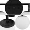 Jonathan Y Louis Parisian Globe 31" 4-Light Metal/Frosted Glass Modern Contemporary LED Vanity Light, Black JYL3558B - alternate 4