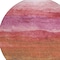 Homeroots 8' Blush Mauve And Rust Round Abstract Washable Indoor Outdoor Area Rug 618132 - alternate 4