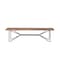 Homeroots 66in Brown and Black Distressed Live Edge Solid Wood Dining Bench 376183 - alternate 1