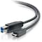 C2G 10FT USB 3.0 USB 3.1 GEN 1 USB-C TO USB-B CABLE M/M - BLACK 28867 - alternate 1