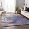 Homeroots 8' X 10' Periwinkle Purple And Ivory Abstract Washable Indoor Outdoor Area Rug 643556 - alternate 2