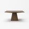 Homeroots 59" Walnut Square Solid Manufactured Wood Dining Table 487375 - alternate 1
