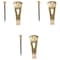 Prosource Picture Hanger, 30 lb, Steel, Polished Brass, Brass, Nail-In Mounting PH-122270-PS - alternate 1