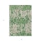 Homeroots 3' X 5' Green And Gray Striped Washable Indoor Outdoor Area Rug 596668 - alternate 3