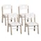 Beleduc By Playwell Adjustable Table 48x24 White Top, Oak Legs 14-22inH + 4 Small Illiana Chairs 10.2in Seat 846172159 - alternate 2