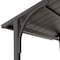 Sunjoy 8 ft. x 5 ft. Brown Steel 2-tier Grill Gazebo Hardtop A104002820 - alternate 6