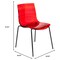 Leisuremod Astor Plastic Dining Chair with Black Steel Base in Orange, 4PK ACBL-20OR4 - alternate 3