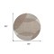 Homeroots 8' Brown And Beige Round Geometric Washable Indoor Outdoor Area Rug 597609 - alternate 4