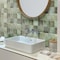 Apollo Tile Antiek 3.94 in. x 3.94 in. Glossy Green Ceramic Square Wall and Floor Tile 6.46 sq. ft./case 60-pack MOD88CEL44A - alternate 5