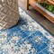 Jonathan Y Bohemian FLAIR Boho Vintage Medallion Blue/Cream 4 ft. x 6 ft. Area Rug BMF104B-4 - alternate 5