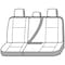 Covercraft Seat Style AU - 60/40 Split Bench With 3 Adjustable Headrests, Duck Weave Fabric, Gravel, Single SSC8490CAGY - alternate 3