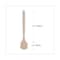 Boardwalk Utility Brush, Cream Polypropylene Bristles, 5.5in Brush, 14.5in Tan Plastic Handle BWK4320 - alternate 3