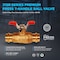 Everflow Press Double-O-Ring Press Ball Valve T-Handle, Brass 3/4" 315R034-NL - alternate 2
