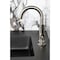 Kingston Brass One-Handle Single-Hole Bathroom Faucet with Deck Plate and Push Pop-Up Drain, Brushed Nickel KSD2218KL - alternate 4
