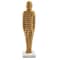 Homeroots 21" Gold And White Aluminum And Marble Mummy Tabletop Sculpture 628145 - alternate 1