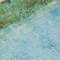 Homeroots 8' Teal Blue And Gold Round Abstract Washable Indoor Outdoor Area Rug 618633 - alternate 4