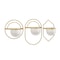 Homeroots Set of Three Gold And White Metal 10 Ounce Wall Planters 574017 - alternate 4