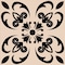 Homeroots 12" X 12" Black and Brown Mini Orchid Peel and Stick Removable Tiles 556449 - alternate 4