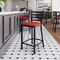 Flash Furniture HERCULES Black Ladder Back Metal Restaurant Counter Stool - Red Vinyl Seat XU-DG697BLAD-24-RDV-GG - alternate 5