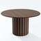 Homeroots 52" Brown Wood Pedestal Base Round Top Dining Table 720944 - alternate 1