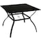 Outdoor Expressions 5-Piece Black Slat Dining Set TJF-P028 - alternate 2