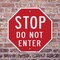 Signmission Stop Do Not Enter, 6 Inch X 6 Inch, Plastic Sign OC-P-6-11 - alternate 3