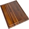 Happimess Eldridge Extra Large 24"W x 18"D Handcrafted Acacia Wood Grain Thick Reversible Cutting Board w/Jui CUT1000B - alternate 1
