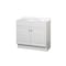 Zenith Products Bathroom Vanity Zenna Home Single White 36in W X 18in D X 35in H White RBC36WW - alternate 2