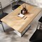 Flash Furniture Bennett 30 in x 48 in Solid Wood Indoor Tabletop in Natural with 27 in x 15 in Silver GSF-REC3048-NAT-TB002S-GG - alternate 3