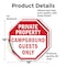 Signmission Private Property Campground Guests, 18 inch X 18 inch, Vinyl Decal, 2PK OC-D-2PACK-18-31 - alternate 4